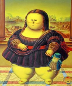 Humorous Fat Mona Lisa Paint By Numbers