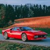 Red Ferrari Testarossa Paint By Numbers