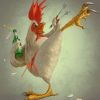 Fierce Chicken Anime Paint By Numbers