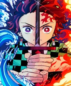 Kimetsu No Yaiba Art Paint By Numbers