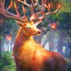 Fiery Deer Paint By Numbers
