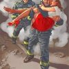 Firefighter Love Story Paint By Numbers