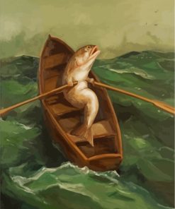 Fish and Boat Adventure Paint By Numbers