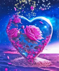 Heartfelt Roses Paint By Numbers