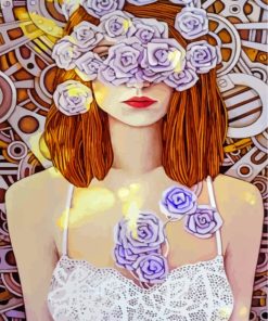 Floral Woman Portrait Paint By Numbers