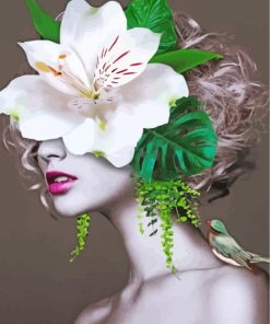 Floral Lady Paint By Numbers