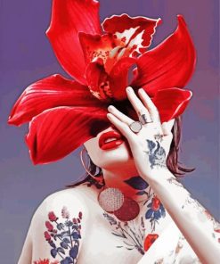 Floral Woman in Bloom Paint By Numbers