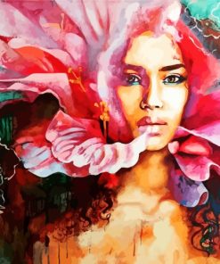 Floral Woman Paint By Numbers