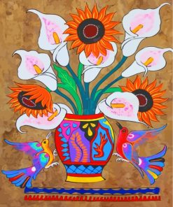 Mexican Folk Birds Paint By Numbers