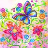 Butterfly and Floral Masterpieces Paint By Numbers