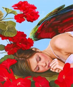 Flowers Angel Women Paint By Numbers