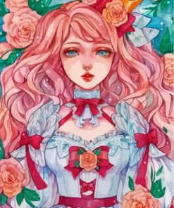 Girls and Flowers Paint By Numbers