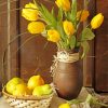 Aesthetic Yellow Tulips Still Life Paint By Numbers