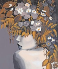 Floral Girl in Bloom Paint By Numbers