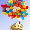 Colorful Balloon House Paint By Numbers