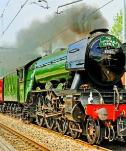 Flying Scotsman Engine Paint By Numbers