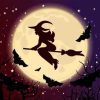 Witch Moonlight Magic Paint By Numbers