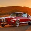 Red Ford Mustang Shelby Paint By Numbers