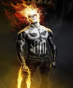 Frank Castle Ghost Rider Paint By Numbers