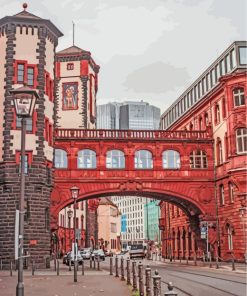 Frankfurt Skyline Paint By Numbers