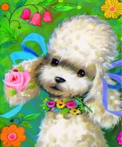 French Poodle Dog Paint By Numbers