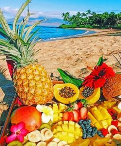 Fresh Fruits Seascape Paint By Numbers