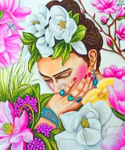 Frida Kahlo Floral Masterpiece Paint By Numbers
