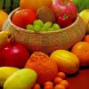 Fruit Basket Healthy Food Paint By Numbers