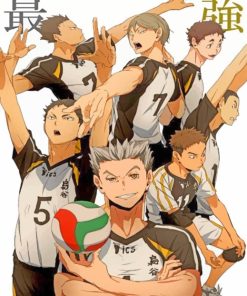 Fukurodani Team Haikyuu Paint By Numbers