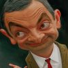 Mr Bean Funny Caricature Paint By Numbers