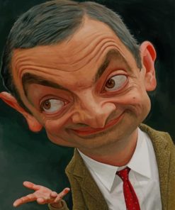 Mr Bean Funny Caricature Paint By Numbers