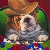 Gambling Dog Puppy Painting Kit Paint By Numbers