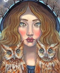 Ganeida's Mystical Owls Paint By Numbers