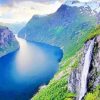 Geiranger Norway Scenic Paint By Numbers