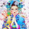 Japanese Geisha Paint By Numbers