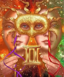 Gemini Horoscope Art Paint By Numbers