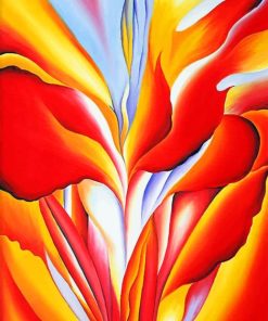 Georgia O'Keeffe Abstract Flowers Paint By Numbers