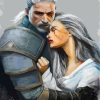 Geralt and Ciri Fan Art Paint By Numbers