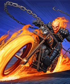Ghost Rider Aesthetic Paint By Numbers
