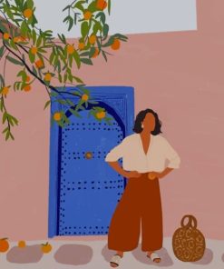 Moroccan Blue Doors Paint By Numbers