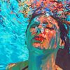Underwater Woman Paint By Numbers