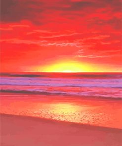 Sunset Beachside Paint By Numbers