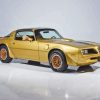 Golden Pontiac Firebird Paint By Numbers