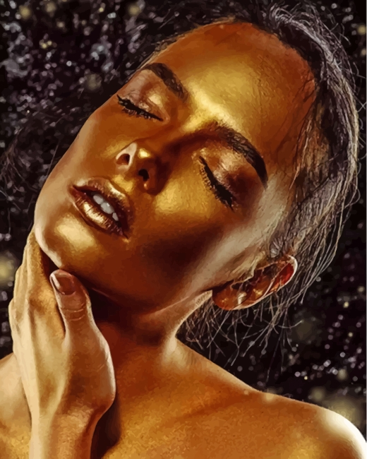 Finalizing the paint by numbers artwork