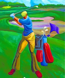 Serene Golf Landscape Paint By Numbers