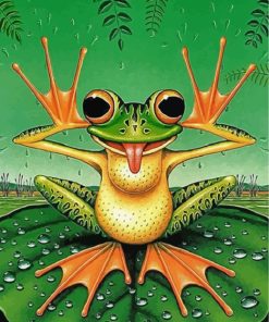 Funny Frog Animals Paint By Numbers
