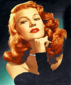 Rita Hayworth Glamour Paint By Numbers