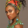 Gorgeous African Beauty Paint By Numbers