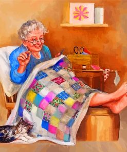 Grandma Relaxing Paint By Numbers