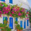 Greece Blue Doors Paint By Numbers